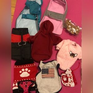 Lot of dog clothes XS S